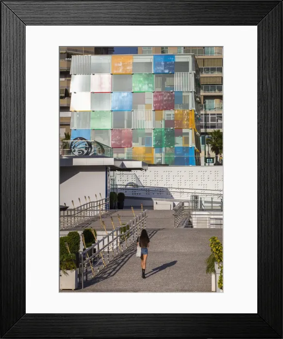 Framed Print : Spain, Andalusia, Malaga, Lateral view of the Pompidou Centre Framed Print : Spain, Andalusia, Malaga, Lateral view of the Pompidou Centre