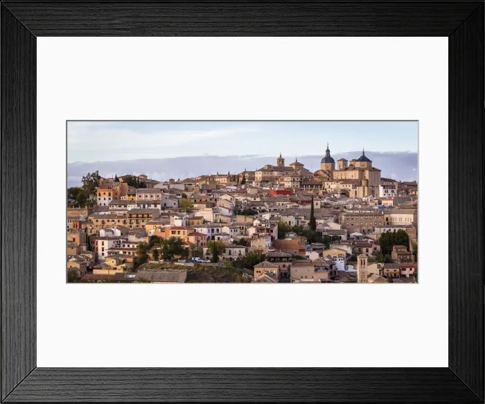 Framed Print : Spain, Castilla-La Mancaha, Toledo, View of old town from the