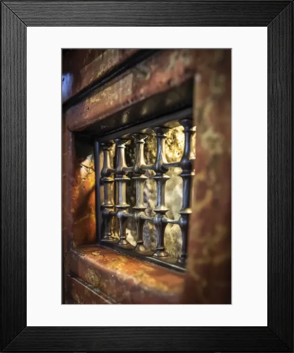 Framed Print : Spain, Castilla-La Mancaha, Toledos Cathedral, Grate protecting a holy stone Framed Print : Spain, Castilla-La Mancaha, Toledos Cathedral, Grate protecting a holy stone