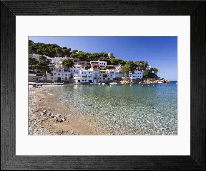 Framed Print : Europe, Spain, Catalonia, Costa Brava, Begur, Sa Tuna beach Framed Print : Europe, Spain, Catalonia, Costa Brava, Begur, Sa Tuna beach