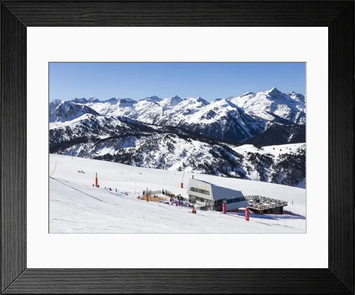 Framed Print : Europe, Spain, Catalonia, Val d Aran, A refuge at 2200 meters altitude on the Pla de