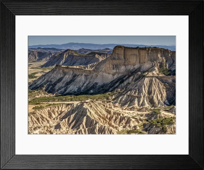 Framed Print : El Rallon rock formations, Bardenas Reales badlands, Navarre, Spain Framed Print : El Rallon rock formations, Bardenas Reales badlands, Navarre, Spain