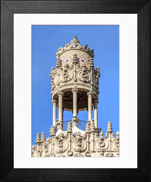Framed Print : Tempietto located at the top of Casa Lleo Morera, Passeig de Gracia, Barcelona, Catalonia Framed Print : Tempietto located at the top of Casa Lleo Morera, Passeig de Gracia, Barcelona, Catalonia
