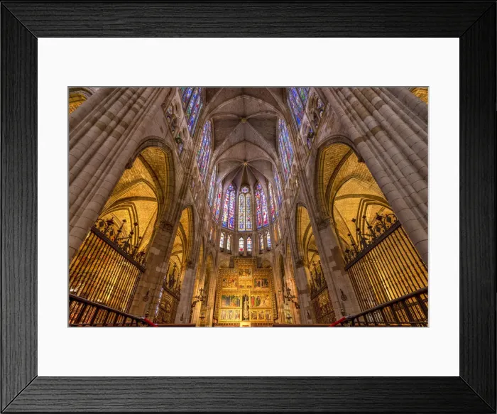 Framed Print : Interior of Cathedral, Leon, Castile and Leon, Spain Framed Print : Interior of Cathedral, Leon, Castile and Leon, Spain