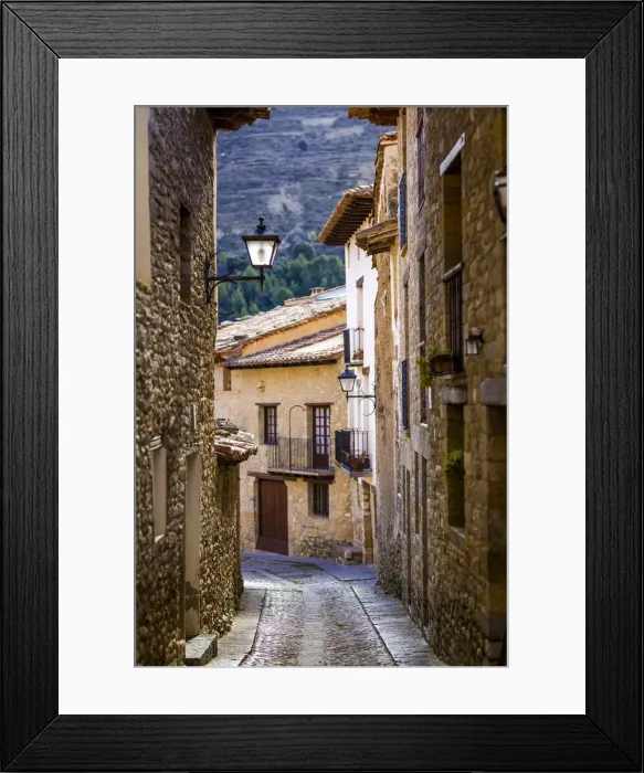 Framed Print : Spain, Aragon, Mirambel, Alley in the centre of Mirambel Framed Print : Spain, Aragon, Mirambel, Alley in the centre of Mirambel