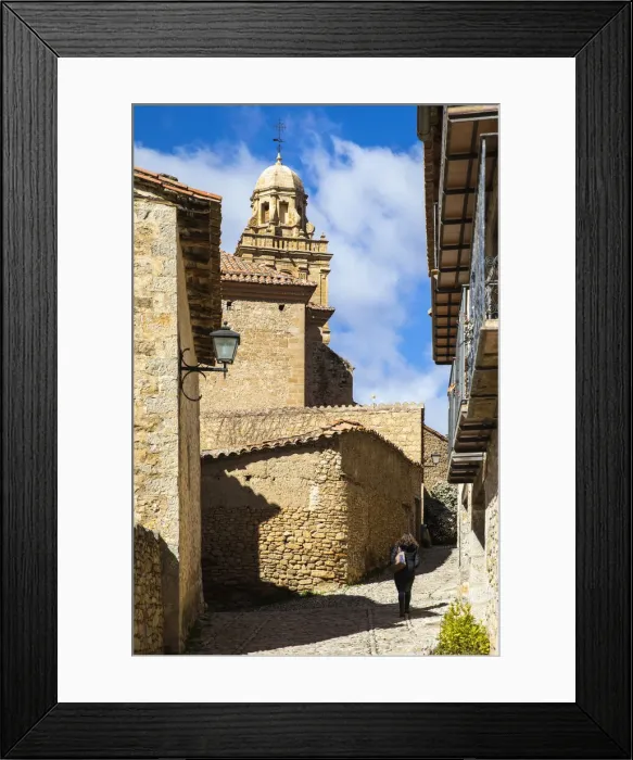 Framed Print : Spain, Aragon, Mirambel, Calle Malvar, a characteristic alley in the centre of Mirambel Framed Print : Spain, Aragon, Mirambel, Calle Malvar, a characteristic alley in the centre of Mirambel