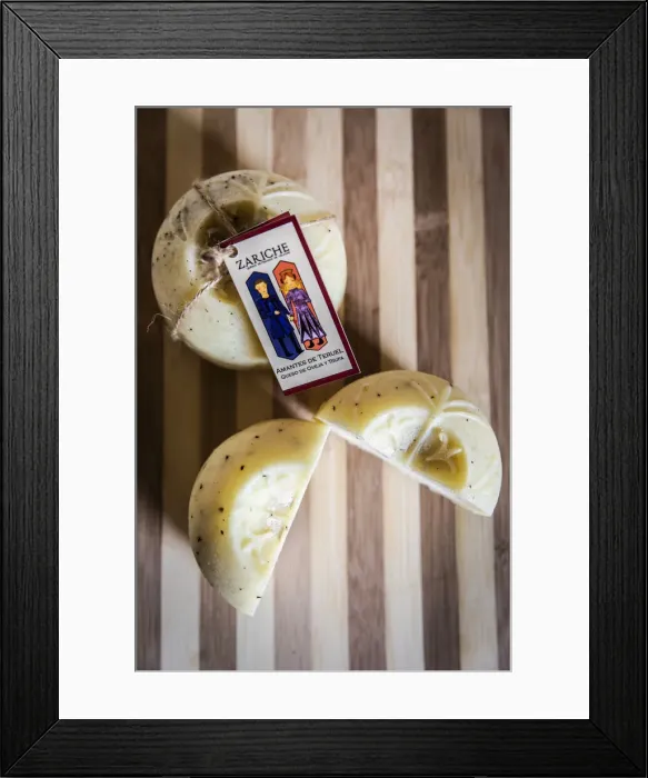 Framed Print : Spain, Aragon, Celadas, Truffle cheese in the Zariche factory Framed Print : Spain, Aragon, Celadas, Truffle cheese in the Zariche factory