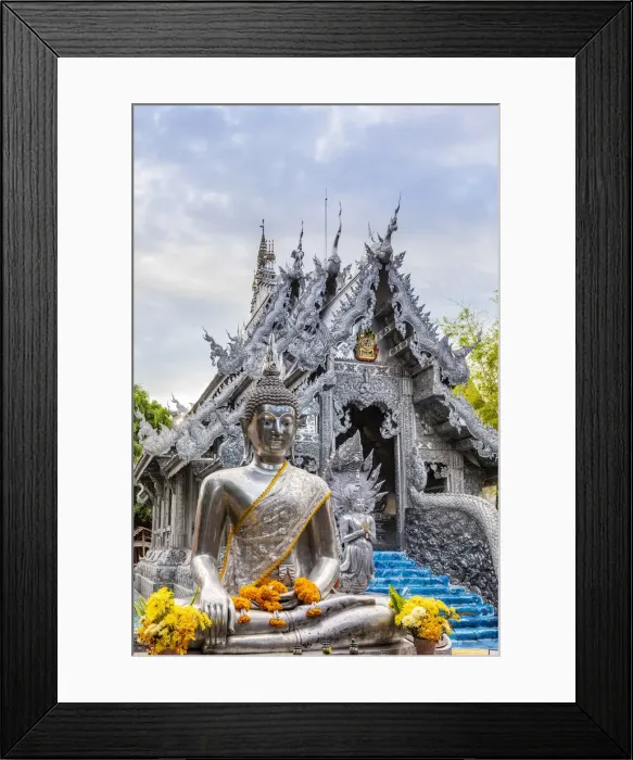 Framed Print : Silver Temple, Chiang Mai, Northern Thailand, Thailand Framed Print : Silver Temple, Chiang Mai, Northern Thailand, Thailand