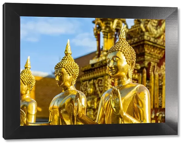 Buddha statues in Wat Phra That Doi Suthep, Chiang Mai, Northern Thailand, Thailand