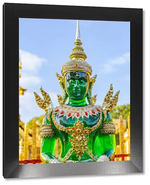 Emerald Buddha statue in Wat Phra That Doi Suthep, Chiang Mai, Northern Thailand