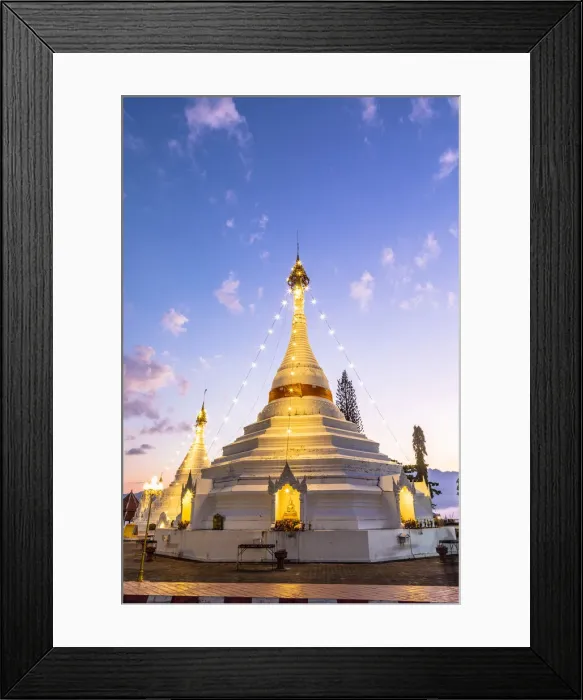 Framed Print : Wat Phrathat Doi Kongmu, Mae Hong Son, Northern Thailand, Thailand Framed Print : Wat Phrathat Doi Kongmu, Mae Hong Son, Northern Thailand, Thailand