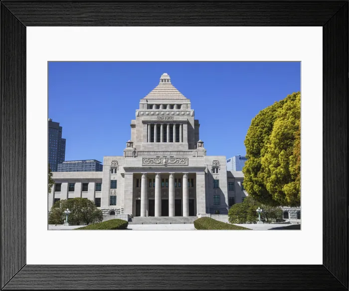 Framed Print : Japan, Honshu, Tokyo, Japanese National Diet (Parliament) Building Framed Print : Japan, Honshu, Tokyo, Japanese National Diet (Parliament) Building
