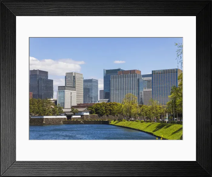 Framed Print : Japan, Honshu, Tokyo, Hibiya, Imperial Palace, Sakuradamon Gate and Hibiya Area Skyline Framed Print : Japan, Honshu, Tokyo, Hibiya, Imperial Palace, Sakuradamon Gate and Hibiya Area Skyline