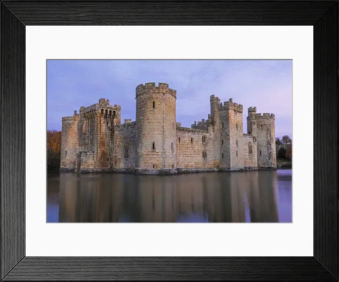 Framed Print : England, East Sussex, Robertsbridge, Bodiam Castle and Castle Moat Framed Print : England, East Sussex, Robertsbridge, Bodiam Castle and Castle Moat