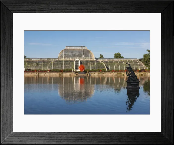 Framed Print : England, London, Richmond, Kew Gardens, The Palm House Reflected in Lake Framed Print : England, London, Richmond, Kew Gardens, The Palm House Reflected in Lake