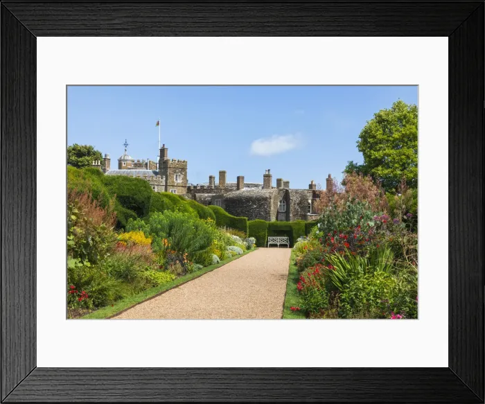 Framed Print : England, Kent, Deal, Walmer, Walmer Castle, Gardens and Castle Framed Print : England, Kent, Deal, Walmer, Walmer Castle, Gardens and Castle
