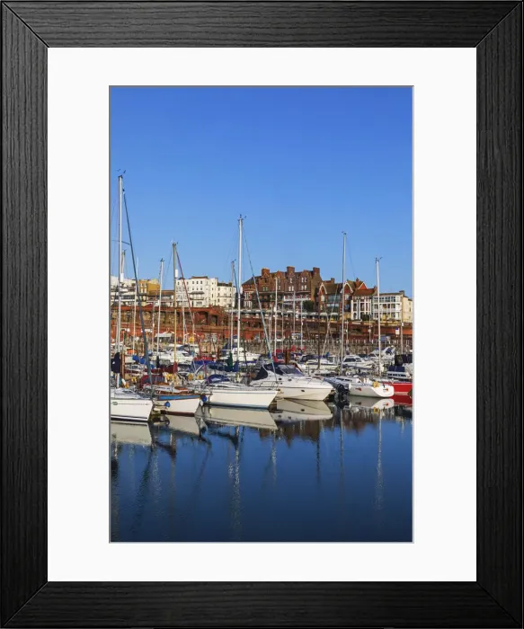 Framed Print : England, Kent, Ramsgate, Yachts at Anchor in Ramsgate Marina Framed Print : England, Kent, Ramsgate, Yachts at Anchor in Ramsgate Marina