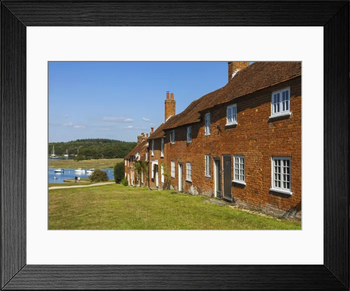 Framed Print : England, Hampshire, The New Forest, Bucklers Hard 18th century Ship Building Village Framed Print : England, Hampshire, The New Forest, Bucklers Hard 18th century Ship Building Village