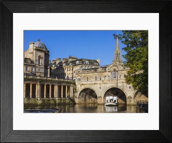 Framed Print : England, Somerset, Bath, Pultney Bridge and River Avon Framed Print : England, Somerset, Bath, Pultney Bridge and River Avon