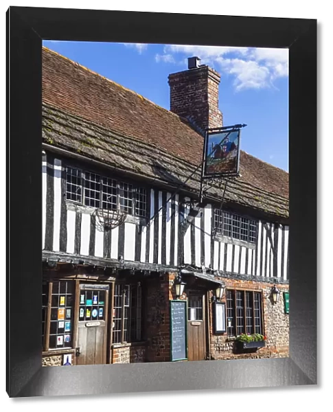 England, East Sussex, South Downs, Alfriston Village, The George Inn Pub