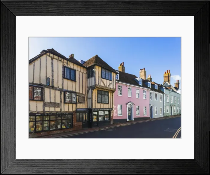 Framed Print : England, East Sussex, Lewes, High Street, The Fifteenth Century Bookshop Framed Print : England, East Sussex, Lewes, High Street, The Fifteenth Century Bookshop