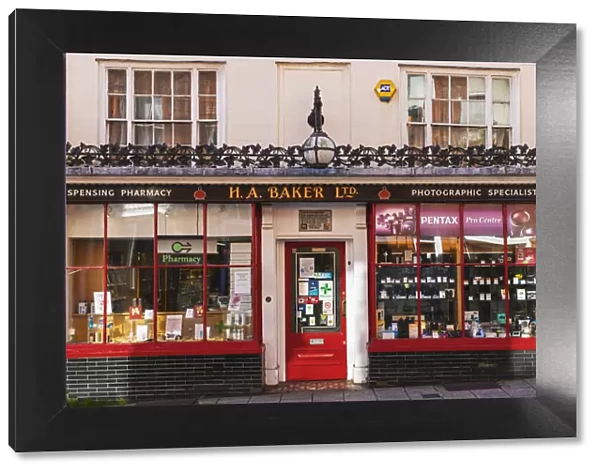England, East Sussex, Lewes, Shop Front Facade of H. A. Baker Ltd