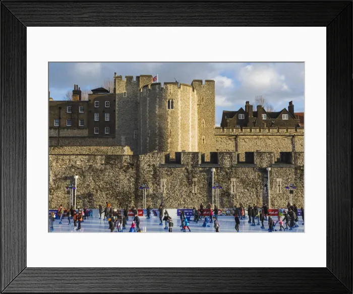 Framed Print : England, London, Tower of London, Ice Skating Framed Print : England, London, Tower of London, Ice Skating