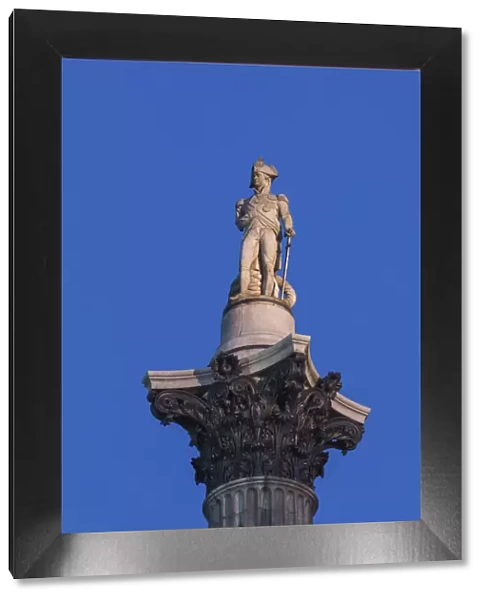 England, London, Trafalgar Square, Nelsons Column, Statue of Lord Nelson