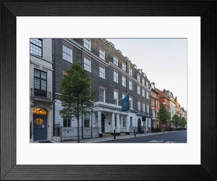 Framed Print : England, London, Marylebone, Harley Street, Queens College