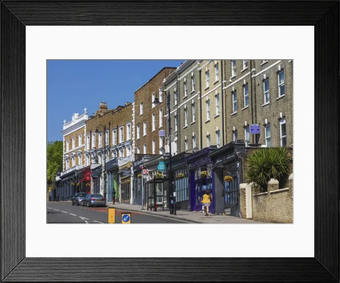 Framed Print : England, London, Belsize Park, Haverstock Hill Framed Print : England, London, Belsize Park, Haverstock Hill