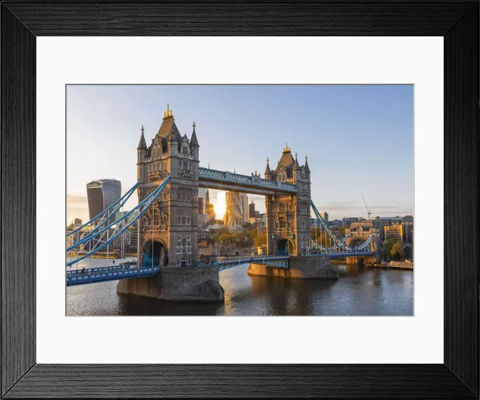 Framed Print : England, London, Southwark, Tower Bridge and City of London Skyline Framed Print : England, London, Southwark, Tower Bridge and City of London Skyline