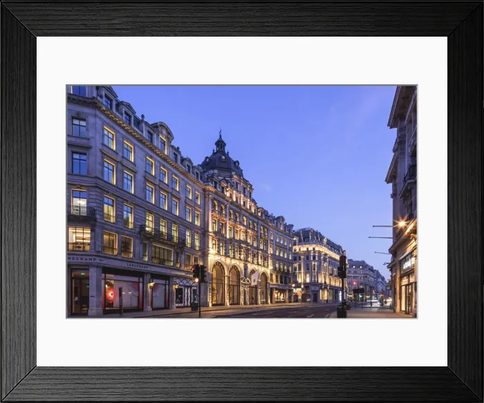 Framed Print : England, London, Regent Street at Night Framed Print : England, London, Regent Street at Night