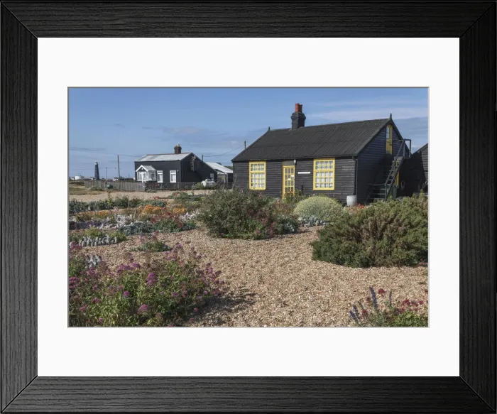 Framed Print : England, Kent, Dungeness, Prospect Cottage, The Former Home of Movie Director Derek Framed Print : England, Kent, Dungeness, Prospect Cottage, The Former Home of Movie Director Derek