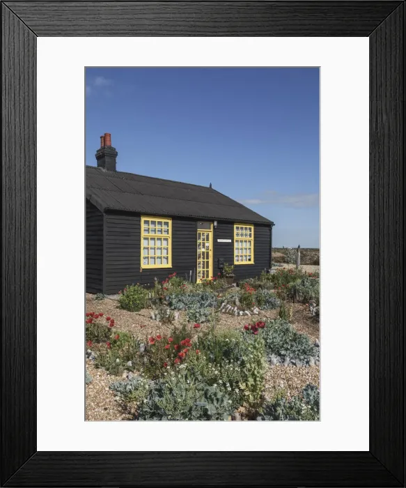 Framed Print : England, Kent, Dungeness, Prospect Cottage, The Former Home of Movie Director Derek Framed Print : England, Kent, Dungeness, Prospect Cottage, The Former Home of Movie Director Derek