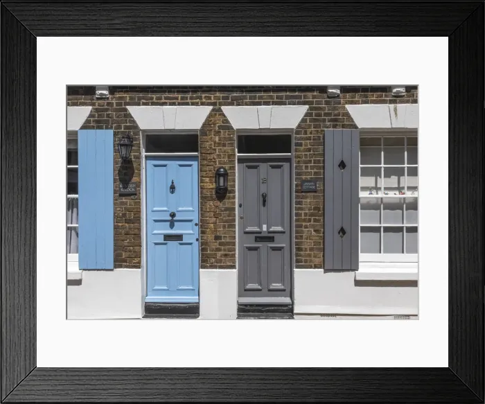 Framed Print : England, Kent, Deal, Colourful Doorway and Shuttered Windows Framed Print : England, Kent, Deal, Colourful Doorway and Shuttered Windows
