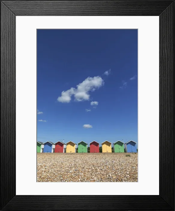 Framed Print : England, East Sussex, Eastbourne, Colourful Beach Huts Framed Print : England, East Sussex, Eastbourne, Colourful Beach Huts