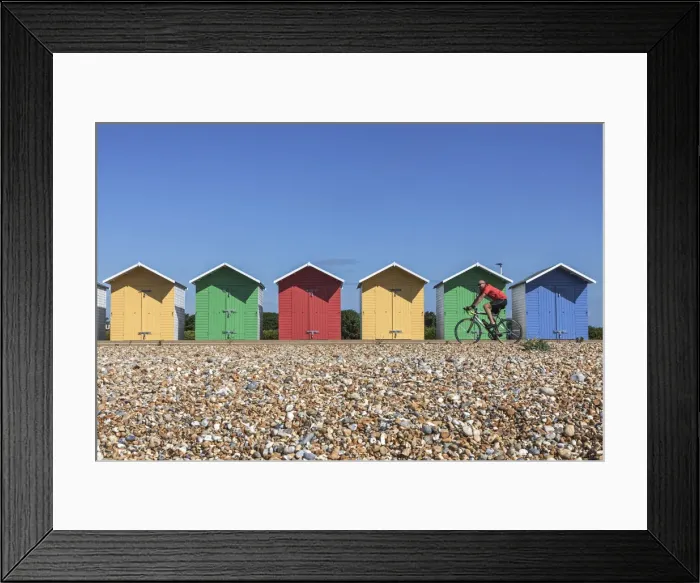 Framed Print : England, East Sussex, Eastbourne, Colourful Beach Huts Framed Print : England, East Sussex, Eastbourne, Colourful Beach Huts