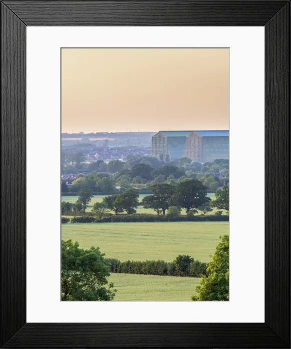 Framed Print : UK, England, Bedfordshire, Shortstown, Cardington Airfield, previously RAF Cardington