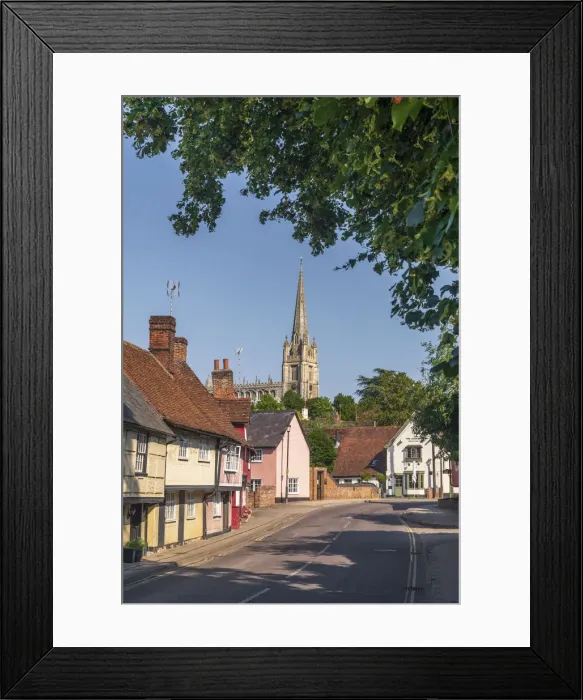 Framed Print : UK, England, Essex, Saffron Walden, Bridge Street
