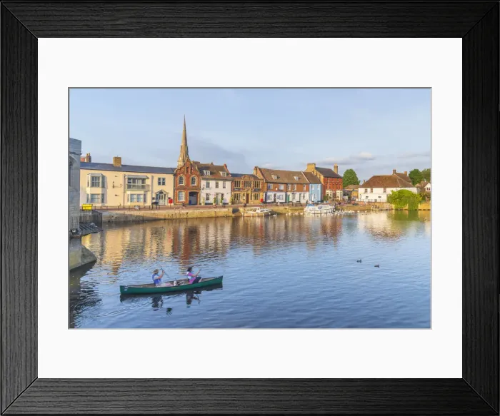 Framed Print : UK, England, Cambridgeshire, St. Ives, The Quay beside River Great Ouse Framed Print : UK, England, Cambridgeshire, St. Ives, The Quay beside River Great Ouse