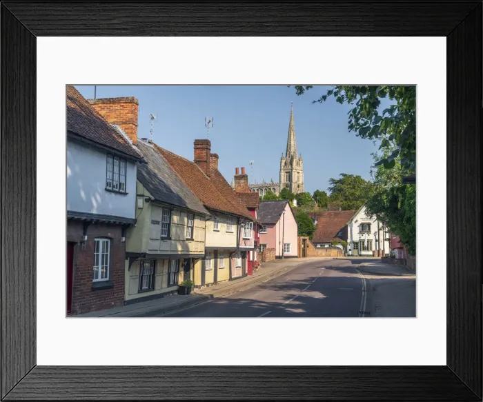 Framed Print : UK, England, Essex, Saffron Walden, Bridge Street