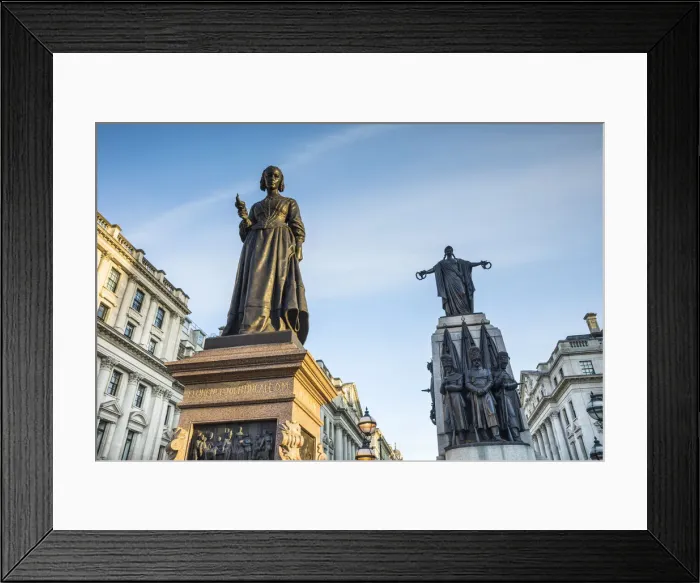 Framed Print : Florence Nightingale statue, Waterloo Place, London, England, UK