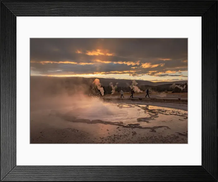 Framed Print : USA, Wyoming, Yellowstone, National Park, UNESCO, World Heritage