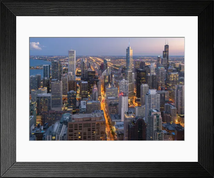 Framed Print : USA, Illinois, Midwest, Cook County, Chicago, Skyline Framed Print : USA, Illinois, Midwest, Cook County, Chicago, Skyline