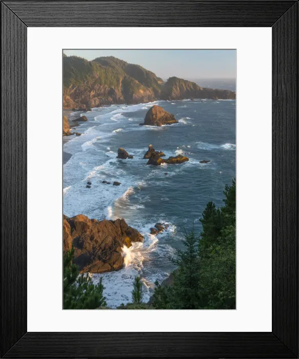 Framed Print : USA; West Coast; Oregon; Samuel H. Boardman; State Park, coastal cove Framed Print : USA; West Coast; Oregon; Samuel H. Boardman; State Park, coastal cove