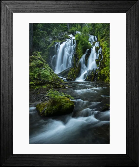 Framed Print : USA; Pacific Northwest, Oregon, National Creek Falls at Union creek Framed Print : USA; Pacific Northwest, Oregon, National Creek Falls at Union creek