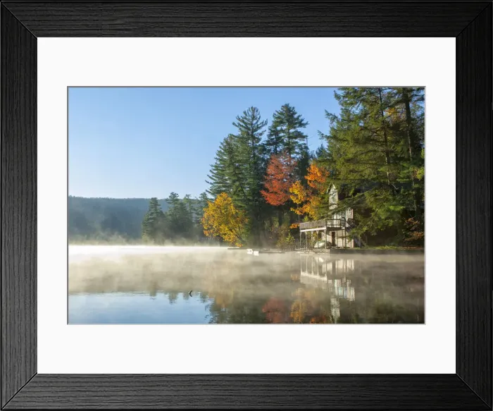 Framed Print : USA, New England, Indian Summer, East, Vermont, Ludlow, Echo lake Framed Print : USA, New England, Indian Summer, East, Vermont, Ludlow, Echo lake