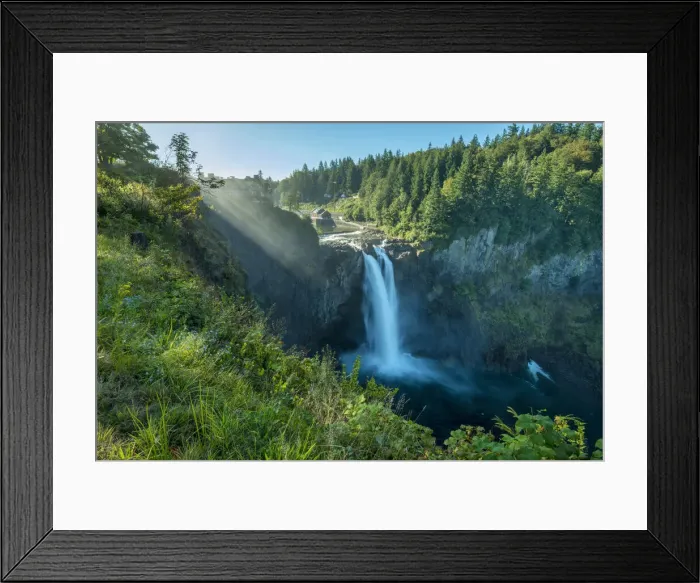 Framed Print : USA, Pacific Northwest, Washington State, Snoqualmie Falls Framed Print : USA, Pacific Northwest, Washington State, Snoqualmie Falls