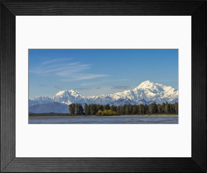 Framed Print : Mt. Denali seen from Talkeetna Riverfront Park, Matanuska-Susitna Borough Framed Print : Mt. Denali seen from Talkeetna Riverfront Park, Matanuska-Susitna Borough