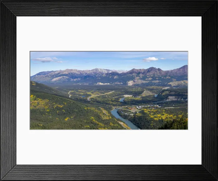 Framed Print : Elevated view of McKinley Park village, Denali Borough, Interior Alaska, Alaska, USA Framed Print : Elevated view of McKinley Park village, Denali Borough, Interior Alaska, Alaska, USA